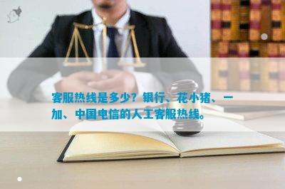 客服热线是多少？银行、花小猪、一加、中国电信的人工客服热线。