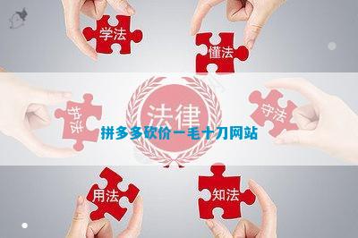 拼多多砍价一毛十刀网站