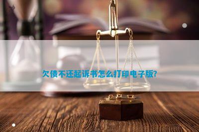 kaiyun全站入口欠债不还起诉书怎么打印电子版？(图1)