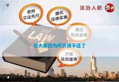 dafa大发体育|禁室培欲 雷凯欣|恒大集团为何欠债不还了